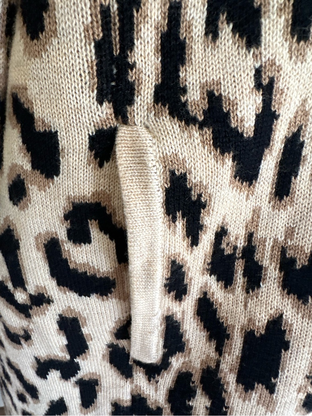 J. Crew Women’s Cheetah Print Knit Cardigan Cotton Blend Sweater Coat Size M - Picture 6 of 11